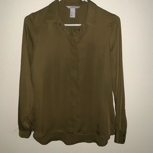 dark green blouse